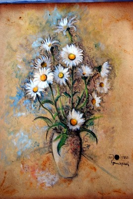  Marguerites blanches  n°843  1964