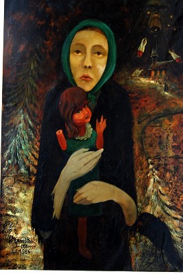  Noël de la rue  supprimé par le peintre sauvé in extrémis par sa fille n°526  1958