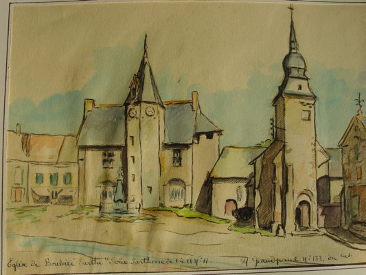  église sarthe 1942